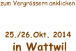 25./26.Okt. 2014 in Wattwil zum Vergrössern anklicken